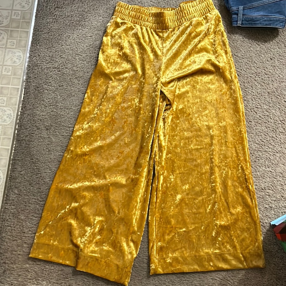 A new day mustard yellow velvet pants